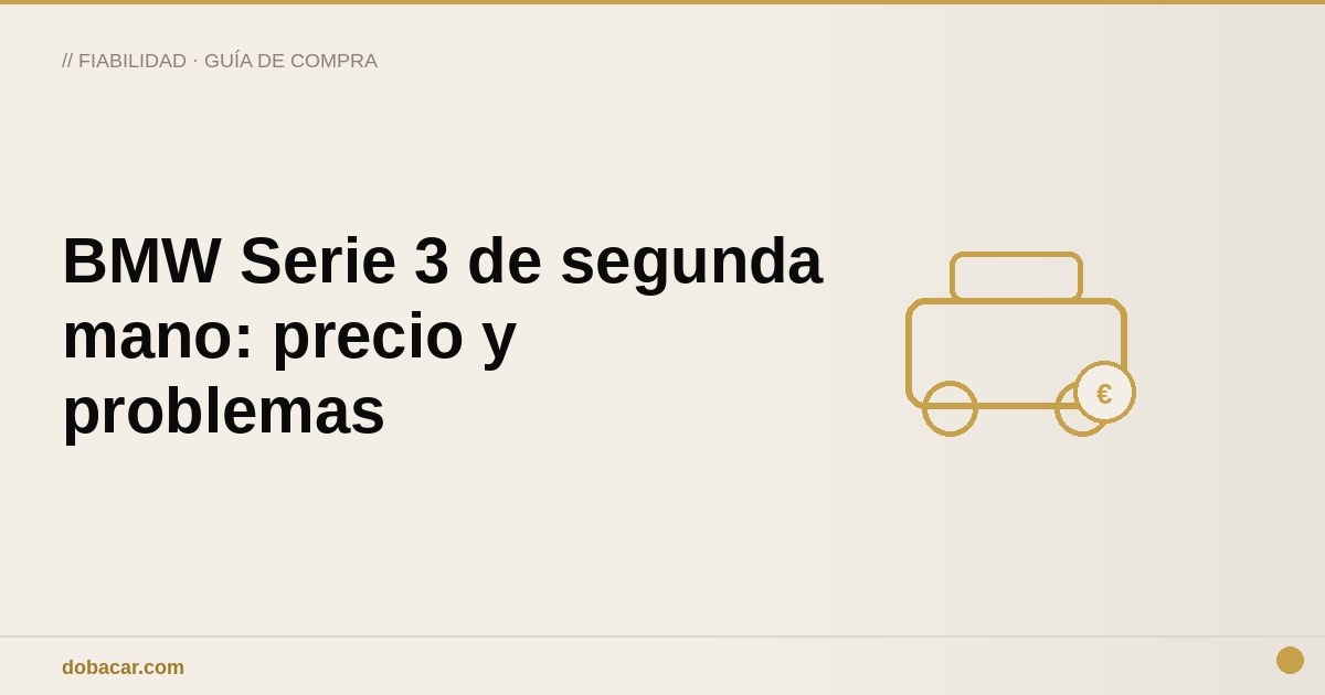 BMW Serie 3 aparcado en la calle