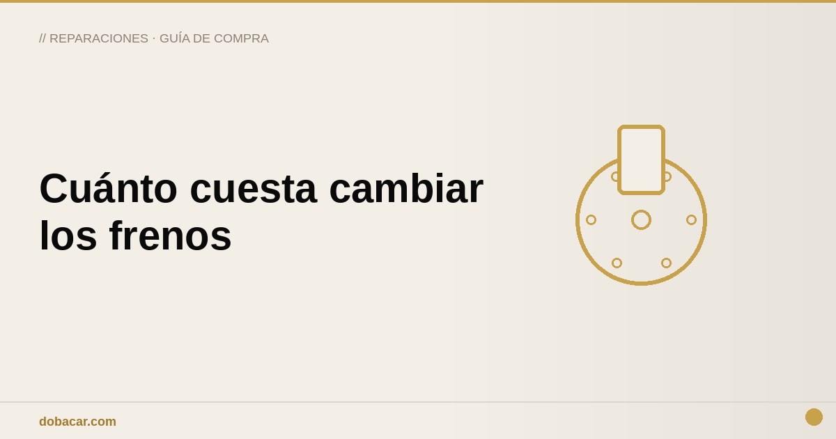 Disco y pinza de freno de un coche desmontados sobre un banco de taller