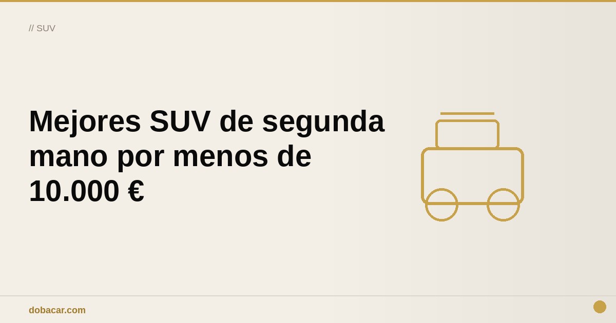 SUV compacto de segunda mano aparcado frente a una vivienda