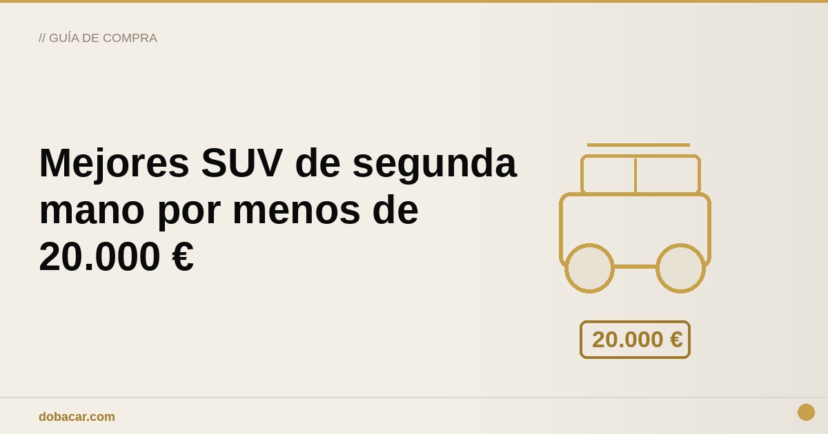 SUV compacto de segunda mano de tres a siete años aparcado en la calle