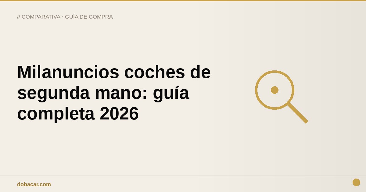 Persona buscando anuncios de coches en el móvil