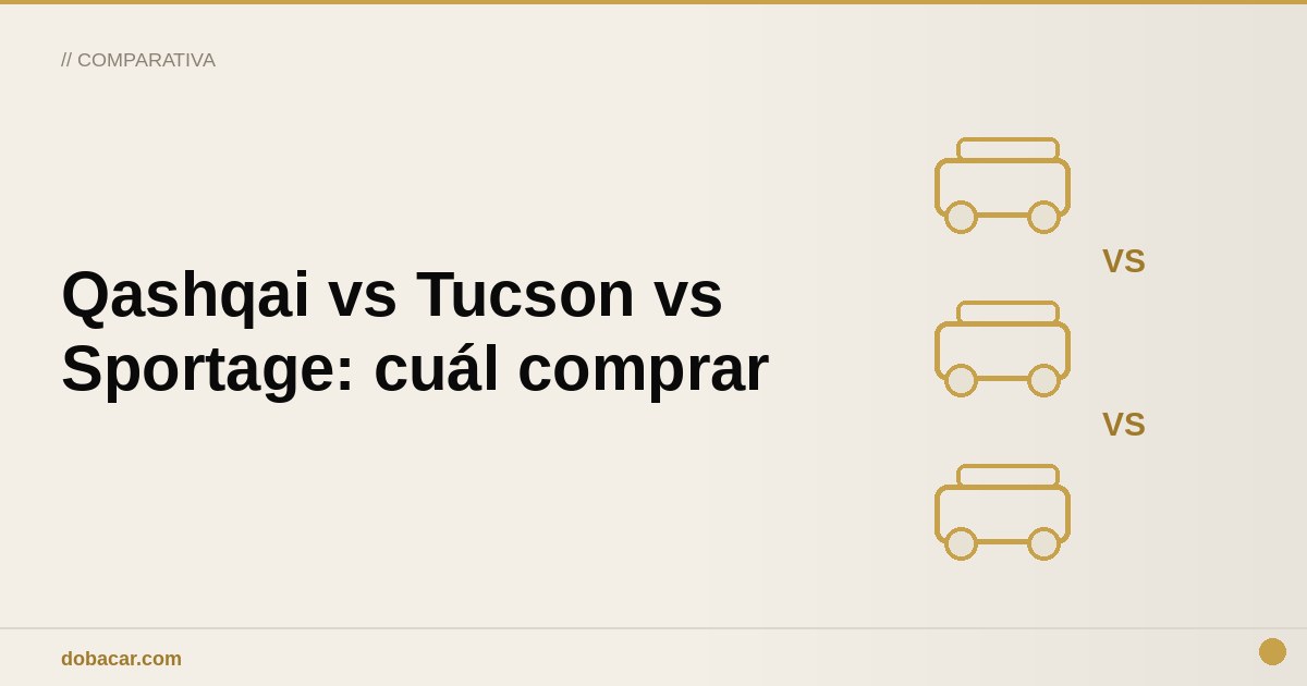 Tres SUV compactos de segunda mano comparados lado a lado