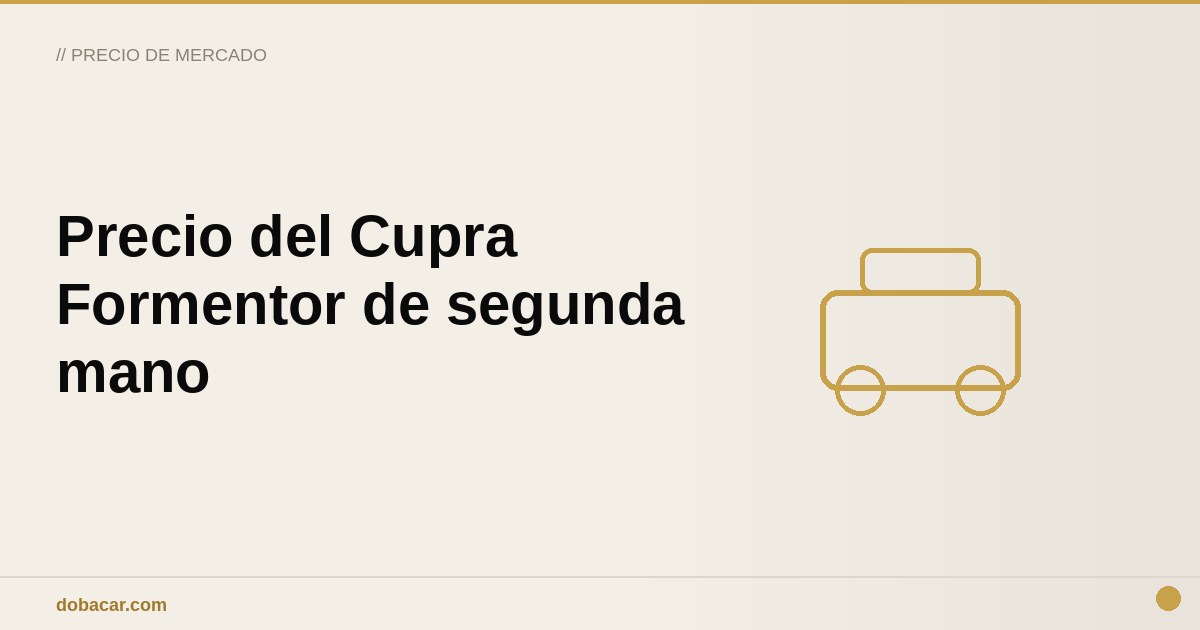 Cupra Formentor aparcado frente a un edificio moderno