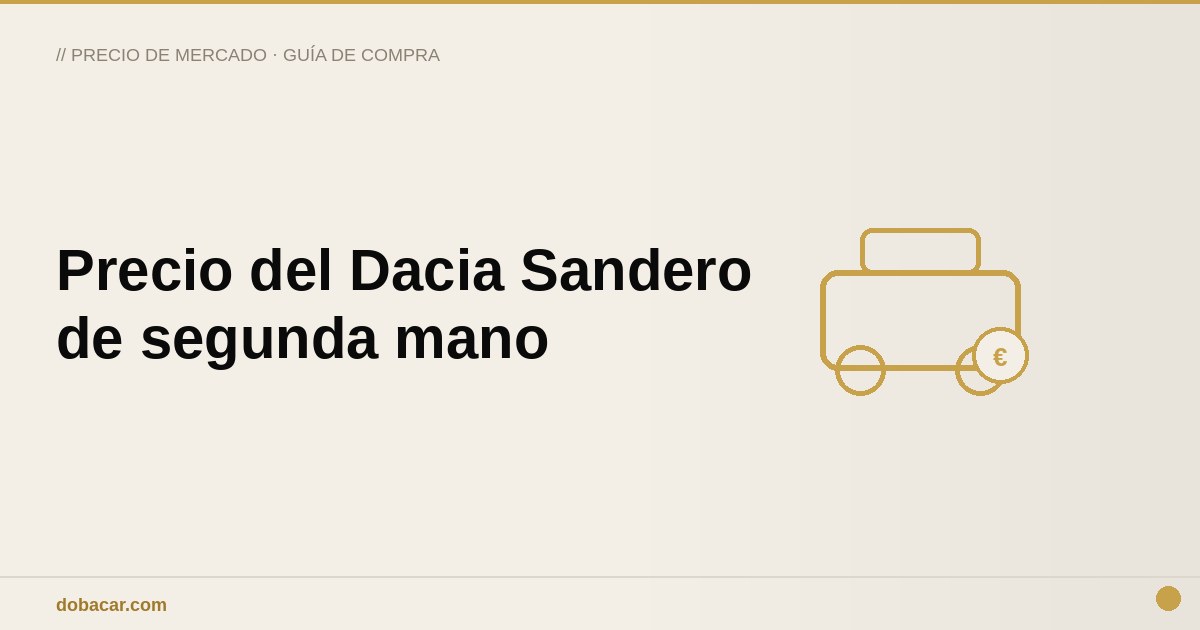 Dacia Sandero aparcado en la calle