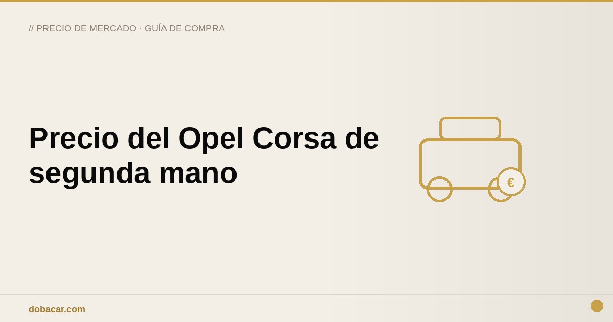 Opel Corsa aparcado en la calle