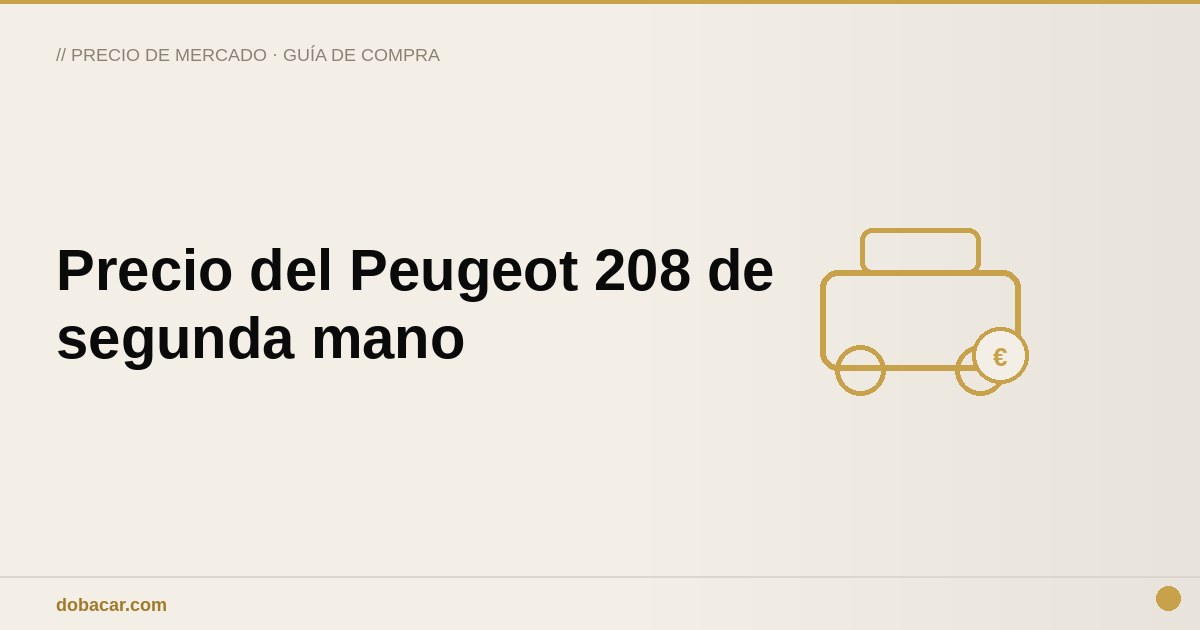 Peugeot 208 aparcado en la calle