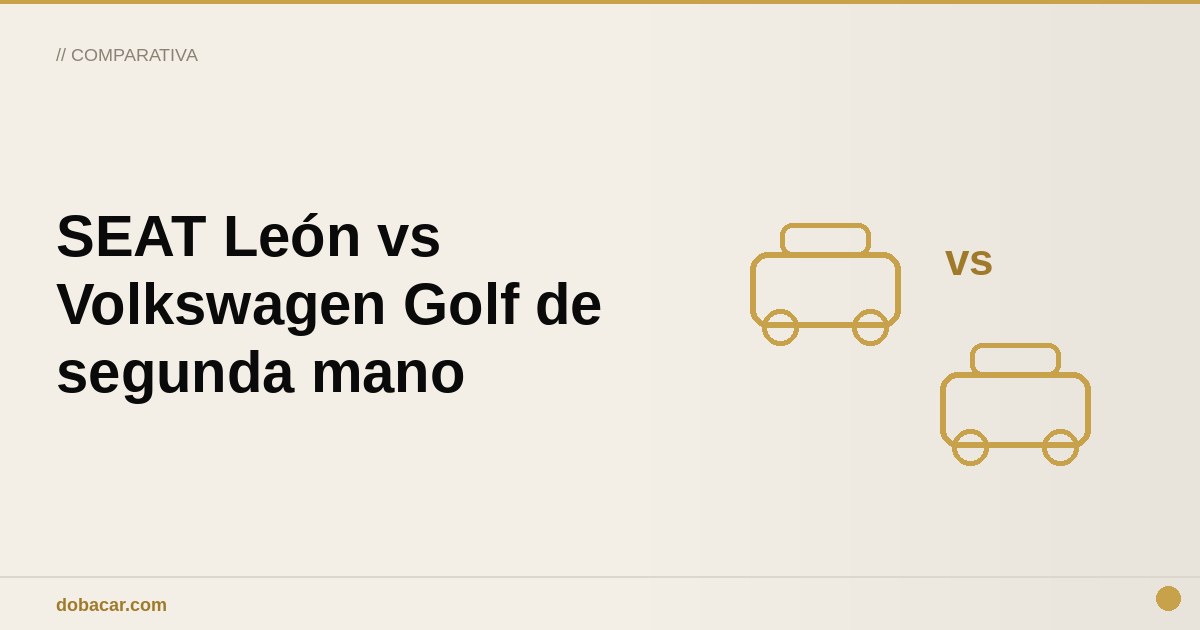 Dos coches compactos de segunda mano comparados cara a cara